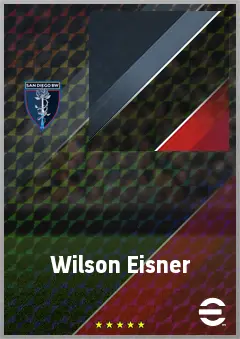 Wilson Eisner eFootball 2026 player card, 66 OVR RB