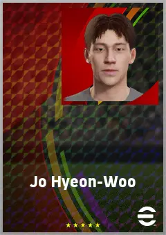 Jo Hyeon-Woo eFootball 2026 player card, 60 OVR CB