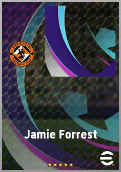 Jamie Forrest eFootball 2026 player card, 61 OVR CMF