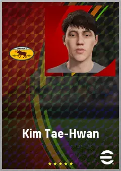 Kim Tae-Hwan eFootball 2026 player card, 59 OVR CMF