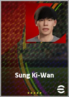Sung Ki-Wan eFootball 2026 player card, 62 OVR LWF