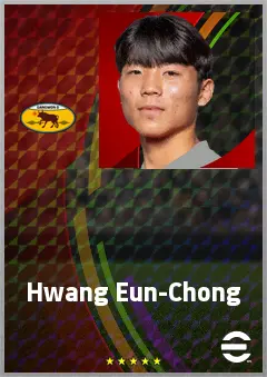 Hwang Eun-Chong eFootball 2026 player card, 61 OVR RMF