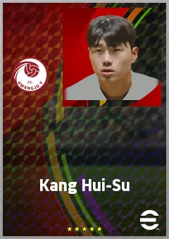 Kang Hui-Su eFootball 2026 player card, 63 OVR CMF