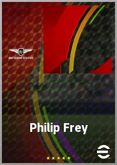 Philip Frey eFootball 2026 player card, 62 OVR CMF
