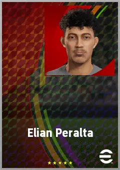 Elian Peralta eFootball 2026 player card, 64 OVR CB
