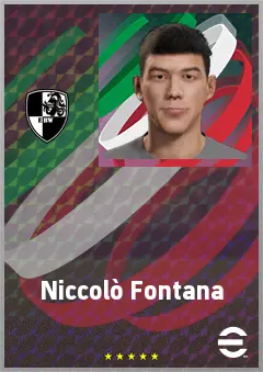 Niccolò Fontana eFootball 2026 player card, 61 OVR GK