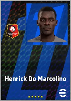 Henrick Do Marcolino eFootball 2026 player card, 62 OVR CF