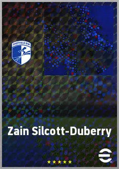 Zain Silcott-Duberry eFootball 2026 player card, 64 OVR LMF