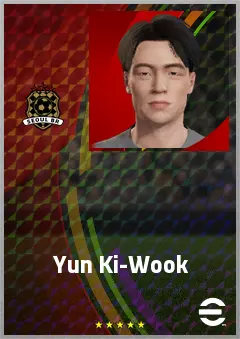 Yun Ki-Wook eFootball 2026 player card, 62 OVR GK