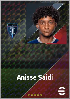 Anisse Saidi eFootball 2026 player card, 63 OVR CF