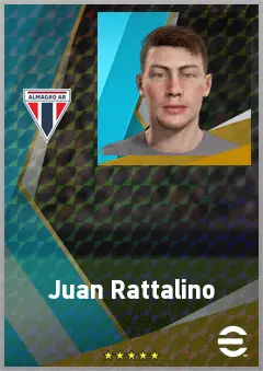 Juan Rattalino eFootball 2026 player card, 68 OVR DMF