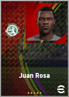Juan Rosa eFootball 2026 player card, 63 OVR LWF