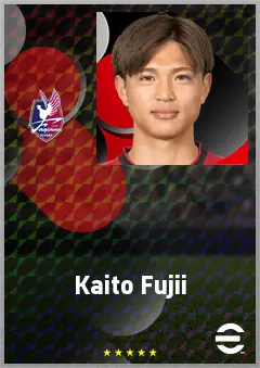 Fujii Kaito eFootball 2026 player card, 65 OVR DMF