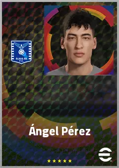 Ángel Pérez eFootball 2026 player card, 70 OVR RWF