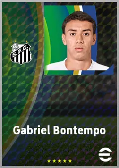 Gabriel Bontempo eFootball 2026 player card, 72 OVR AMF