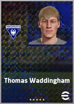 Thomas Waddingham eFootball 2026 player card, 67 OVR CF