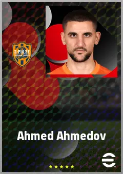 Ahmed Ahmedov eFootball 2026 player card, 69 OVR CF