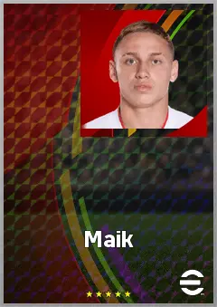Maik eFootball 2026 player card, 67 OVR RB