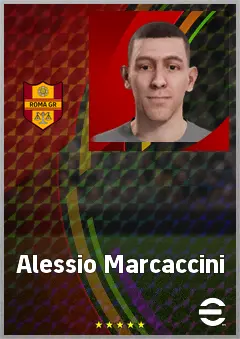 Alessio Marcaccini eFootball 2026 player card, 62 OVR GK