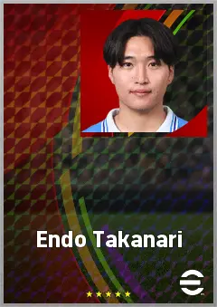 Endo Takanari eFootball 2026 player card, 60 OVR RMF