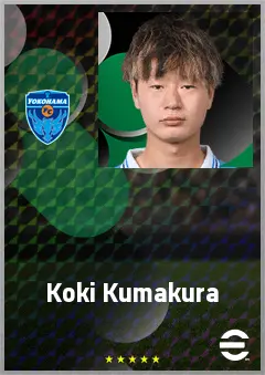 Kumakura Koki eFootball 2026 player card, 61 OVR DMF