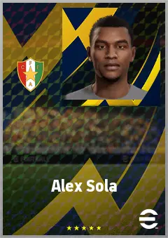 Alex Sola eFootball 2026 player card, 63 OVR DMF