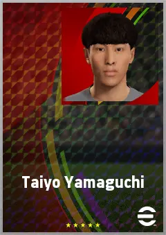 Yamaguchi Taiyo eFootball 2026 player card, 61 OVR CF