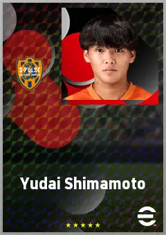 Shimamoto Yudai eFootball 2026 player card, 62 OVR CMF
