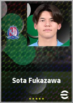 Fukazawa Sota eFootball 2026 player card, 66 OVR CB