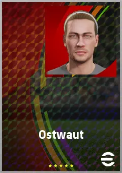 Ostwaut eFootball 2026 player card, 76 OVR RMF