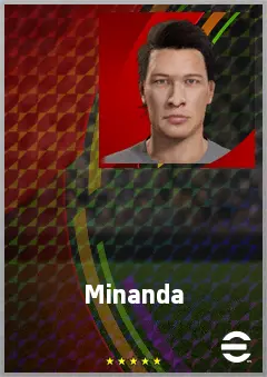 Minanda eFootball 2026 player card, 79 OVR AMF