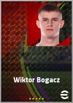 Wiktor Bogacz eFootball 2026 player card, 70 OVR CF