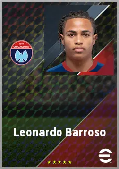 Leonardo Barroso eFootball 2026 player card, 69 OVR RB