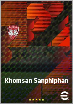 Khomsan Sanphiphan eFootball 2026 player card, 63 OVR GK