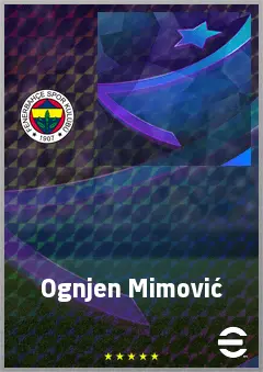 Ognjen Mimović eFootball 2026 player card, 69 OVR RB
