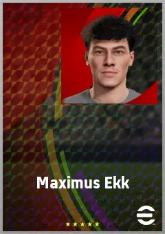 Maximus Ekk eFootball 2026 player card, 63 OVR CF