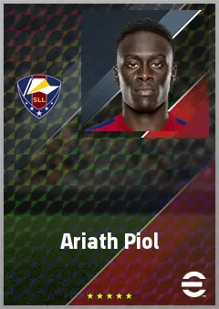 Ariath Piol eFootball 2026 player card, 69 OVR CF