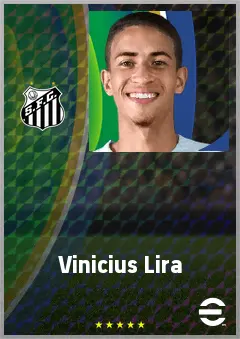 Vinicius Lira eFootball 2026 player card, 66 OVR LB
