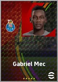 Gabriel Mec eFootball 2026 player card, 65 OVR LWF