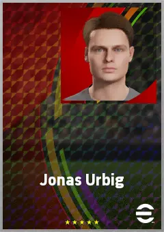 Jonas Urbig eFootball 2026 player card, 70 OVR GK
