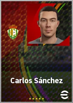 Carlos Sánchez eFootball 2026 player card, 62 OVR CB