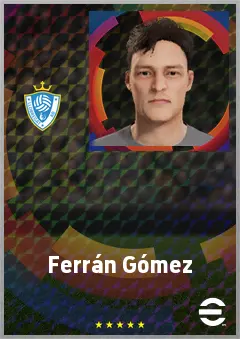 Ferrán Gómez eFootball 2026 player card, 63 OVR DMF