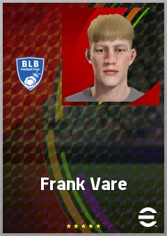 Frank Vare eFootball 2026 player card, 60 OVR AMF