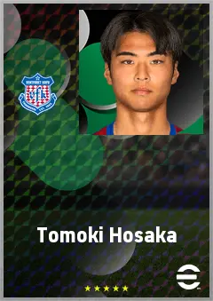 Hosaka Tomoki eFootball 2026 player card, 60 OVR RWF