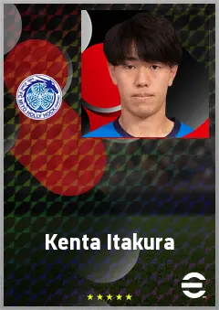Itakura Kenta eFootball 2026 player card, 68 OVR CB