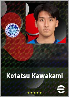 Kawakami Kotatsu eFootball 2026 player card, 63 OVR DMF