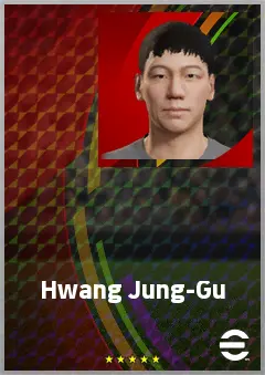 Hwang Jung-Gu eFootball 2026 player card, 62 OVR CB