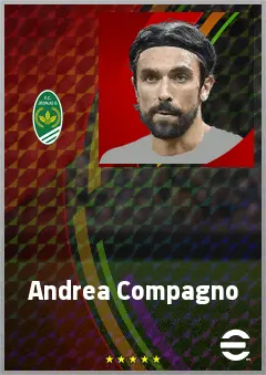 Andrea Compagno eFootball 2026 player card, 72 OVR CF