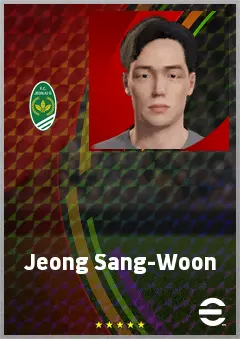 Jeong Sang-Woon eFootball 2026 player card, 60 OVR CB
