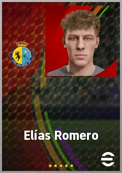 Elías Romero eFootball 2026 player card, 61 OVR CF